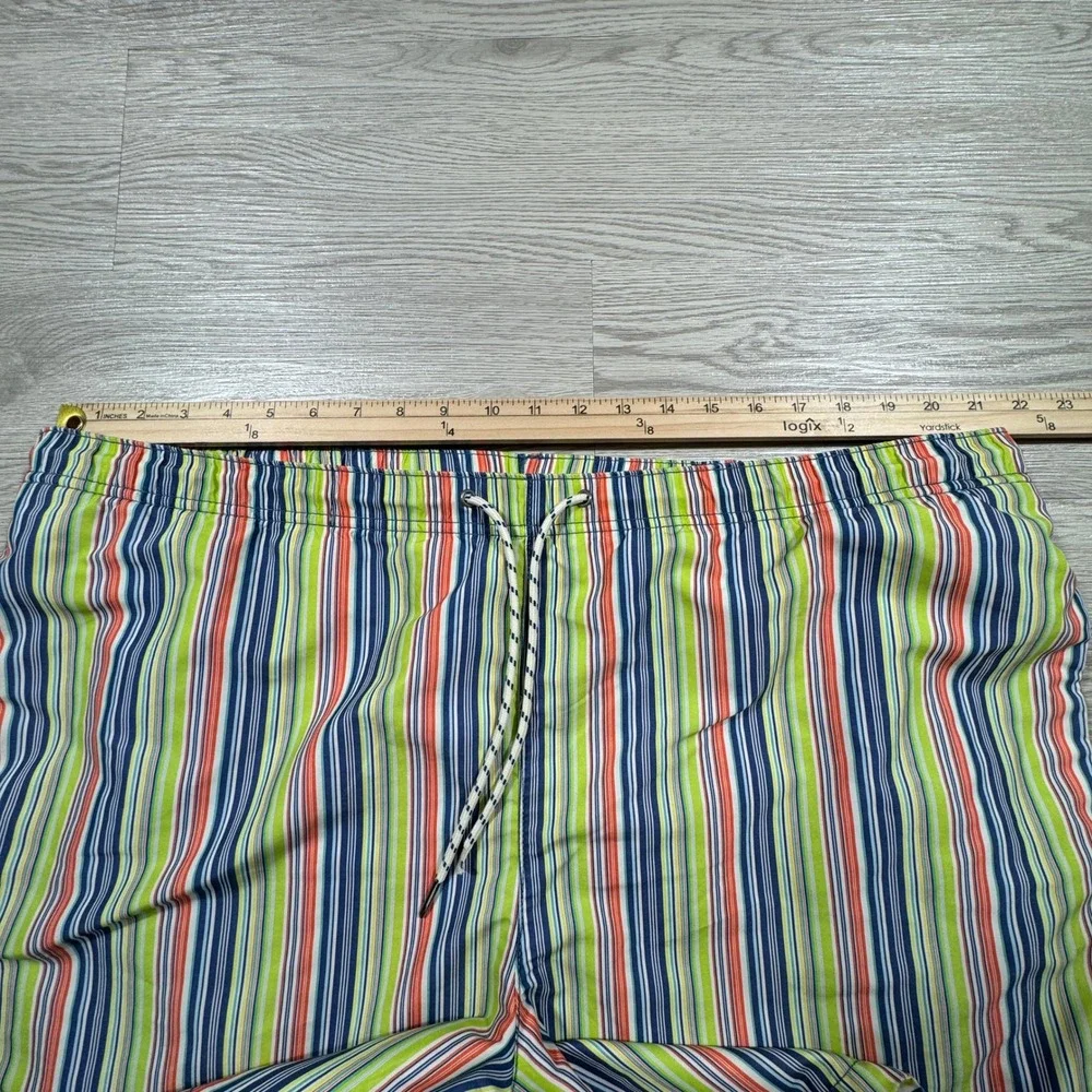 Tommy Bahama Mens‎ Swim Trunks Reversible Striped Multicolor XL Board Shorts